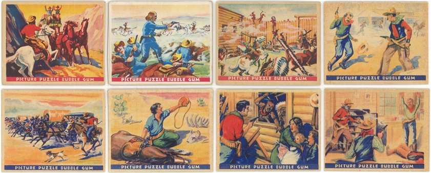 1937 R172 Gum, Inc. "Wild West Series" Complete Set (49) Plus Variations (24) Minus #25 Cowboy Outfit Card